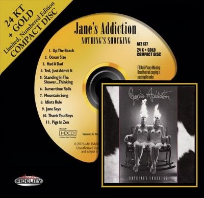 Jane's Addiction - Nothing's Shocking (1988) - 24 KT Gold Numbered Limited Edition